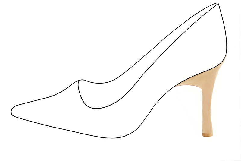 3 3&frasl;4 inch / 9.5 cm high slim heels. Profile view - Florence KOOIJMAN
