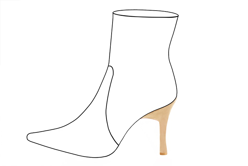 3 3&frasl;4 inch / 9.5 cm high slim heels. Profile view - Florence KOOIJMAN