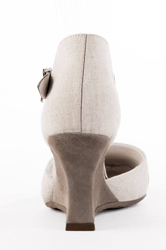 3 3&frasl;8 inch / 8.5 cm high wedge heels. Rear view - Florence KOOIJMAN