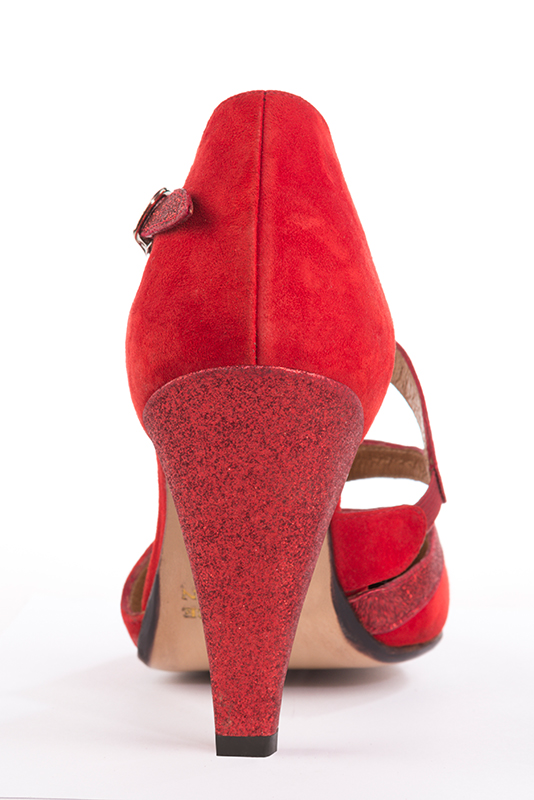 3 3&frasl;4 inch / 9.5 cm high cone heels. Rear view - Florence KOOIJMAN