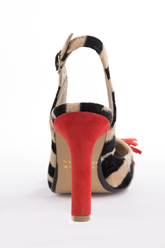 3 3&frasl;4 inch / 9.5 cm high slim heels. Rear view - Florence KOOIJMAN