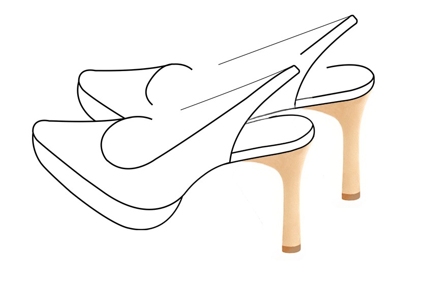4 3&frasl;8 inch / 11 cm high slim heels. Front view - Florence KOOIJMAN