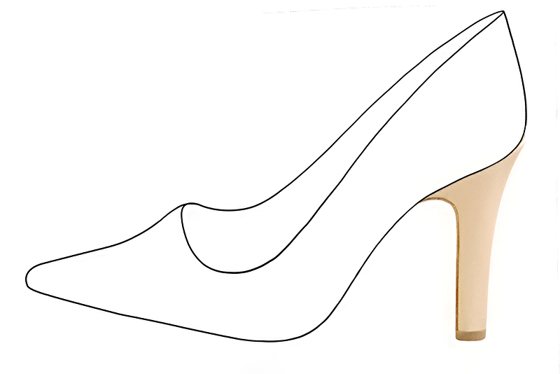 3 3&frasl;4 inch / 9.5 cm high kitten heels. Profile view - Florence KOOIJMAN