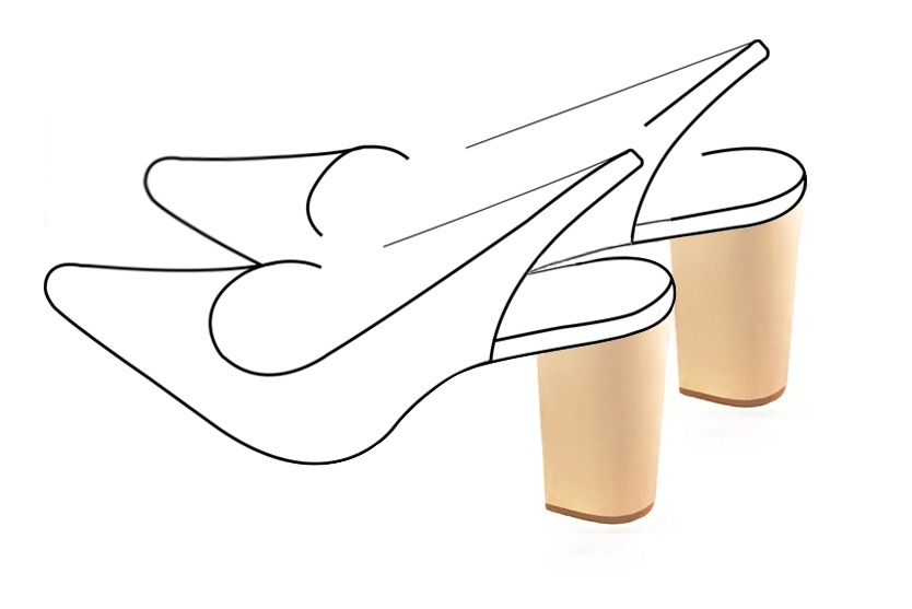 3 3&frasl;4 inch / 9.5 cm high block heels - Florence Kooijman